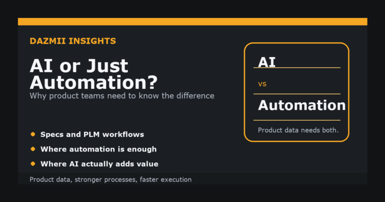 Dazmii social preview card for AI or Just Automation? Why Product Teams Need to Know the Difference